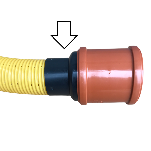 Drainage pipe reduction DN80 / KG pipe 110